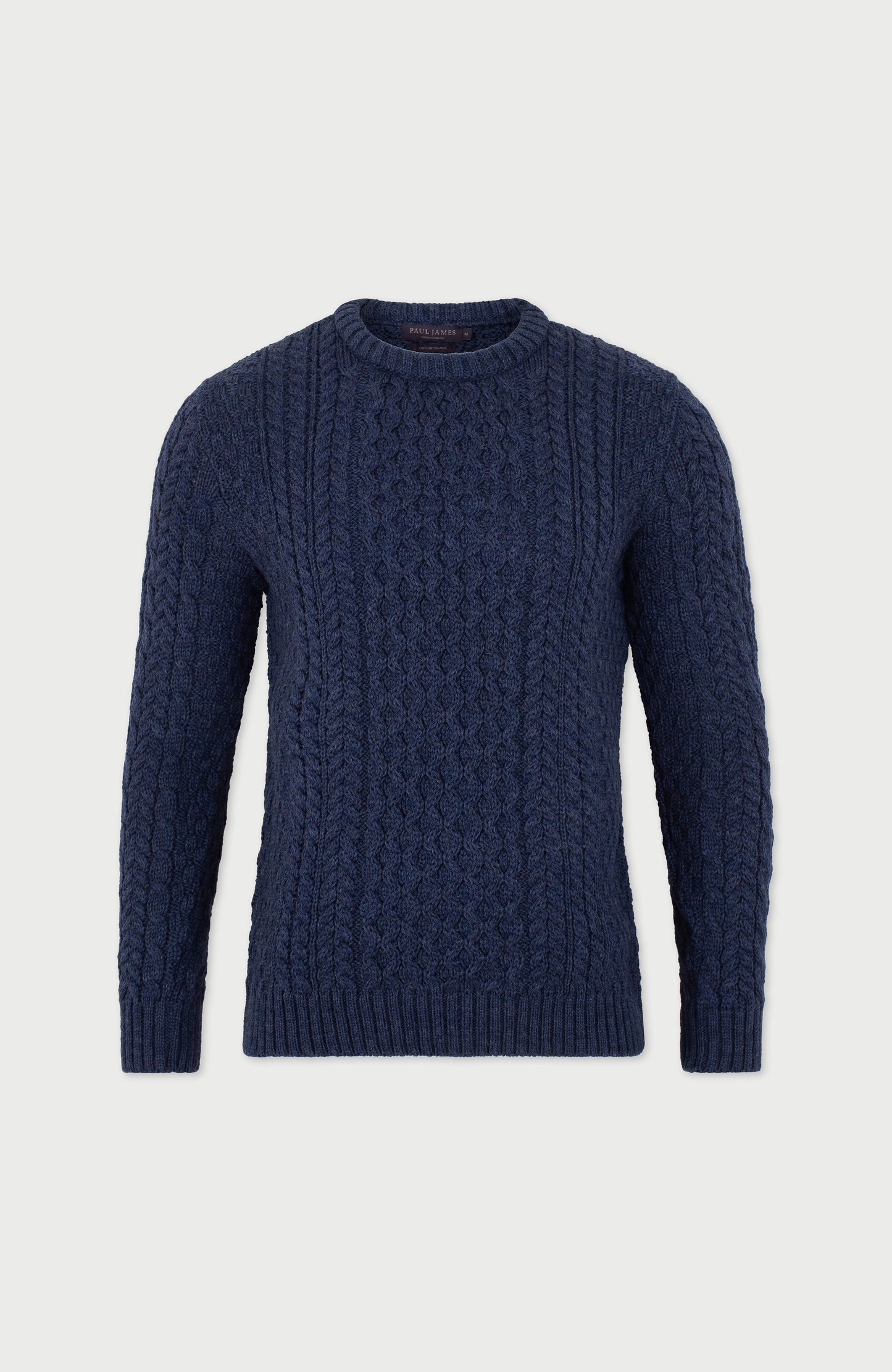 Mens Fisherman's British Wool Cable Jumper