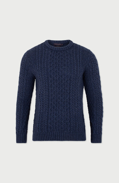 Mens Fisherman's British Wool Cable Jumper