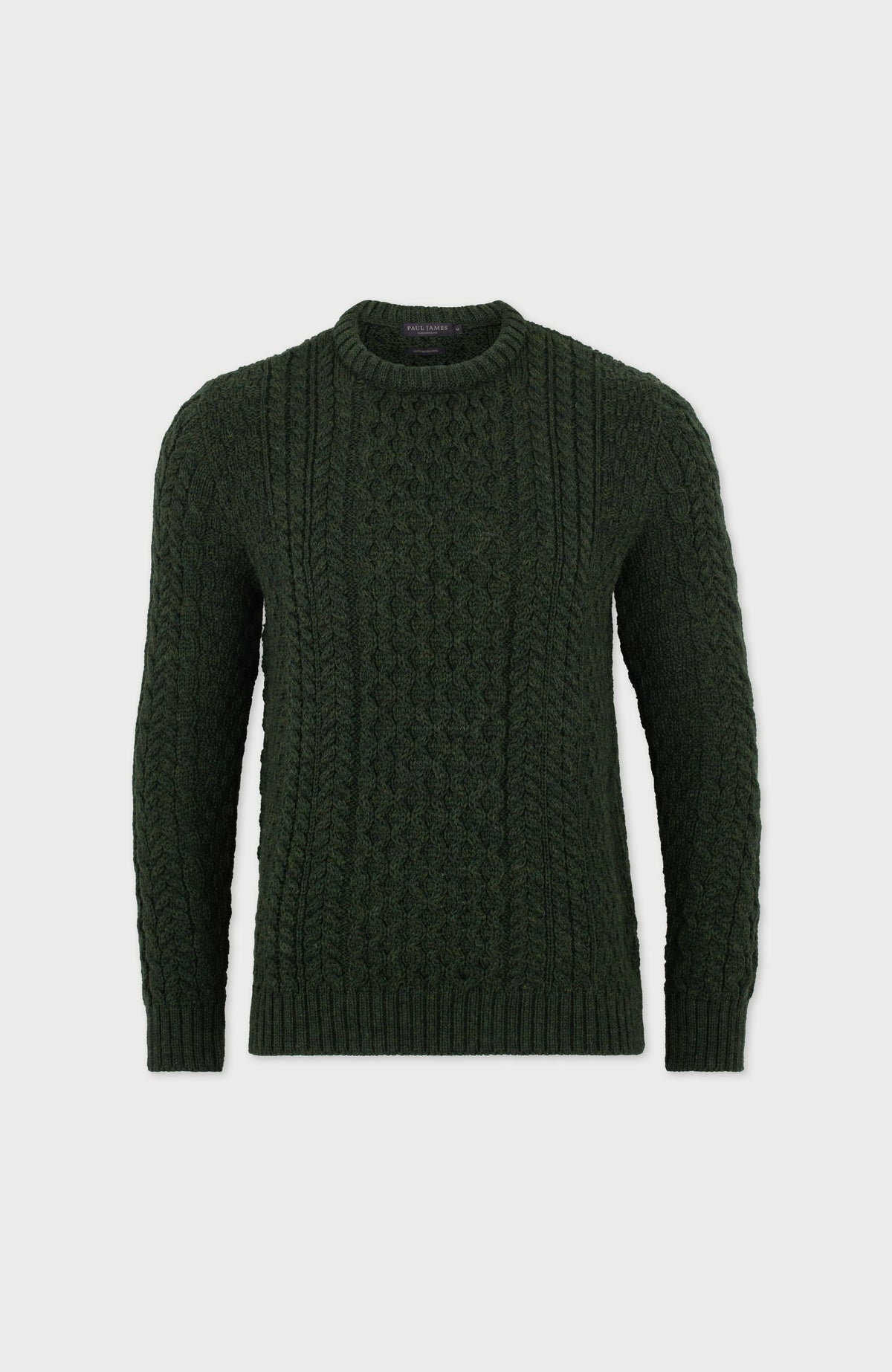 Mens Fisherman's British Wool Cable Jumper