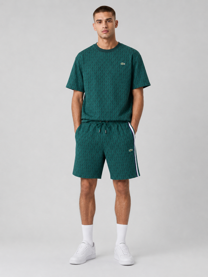 Green Cotton T-Shirt & Shorts Set