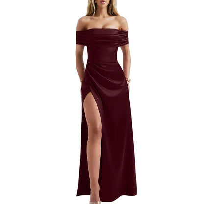 Sophisticated bodycon evening maxi dress for women | Mariana