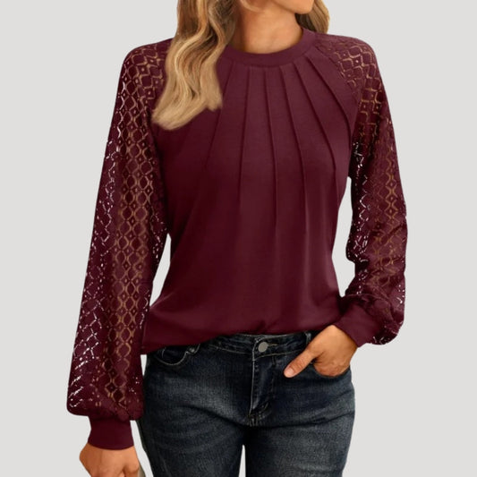 Long-sleeve smart-casual everyday blouse for women | Amelie