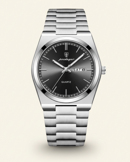 Steel Watch Emerald Dial