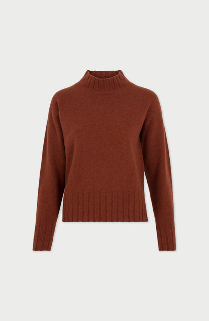 Womens Lambswool Grown On Neck Jumper