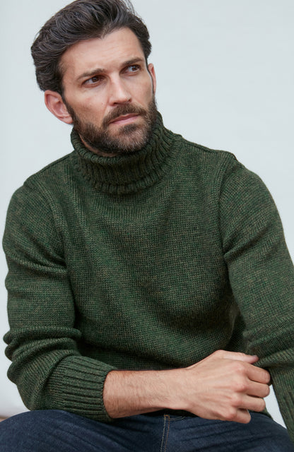 The Fitted Submariner - Roll Neck Merino Wool Jumper