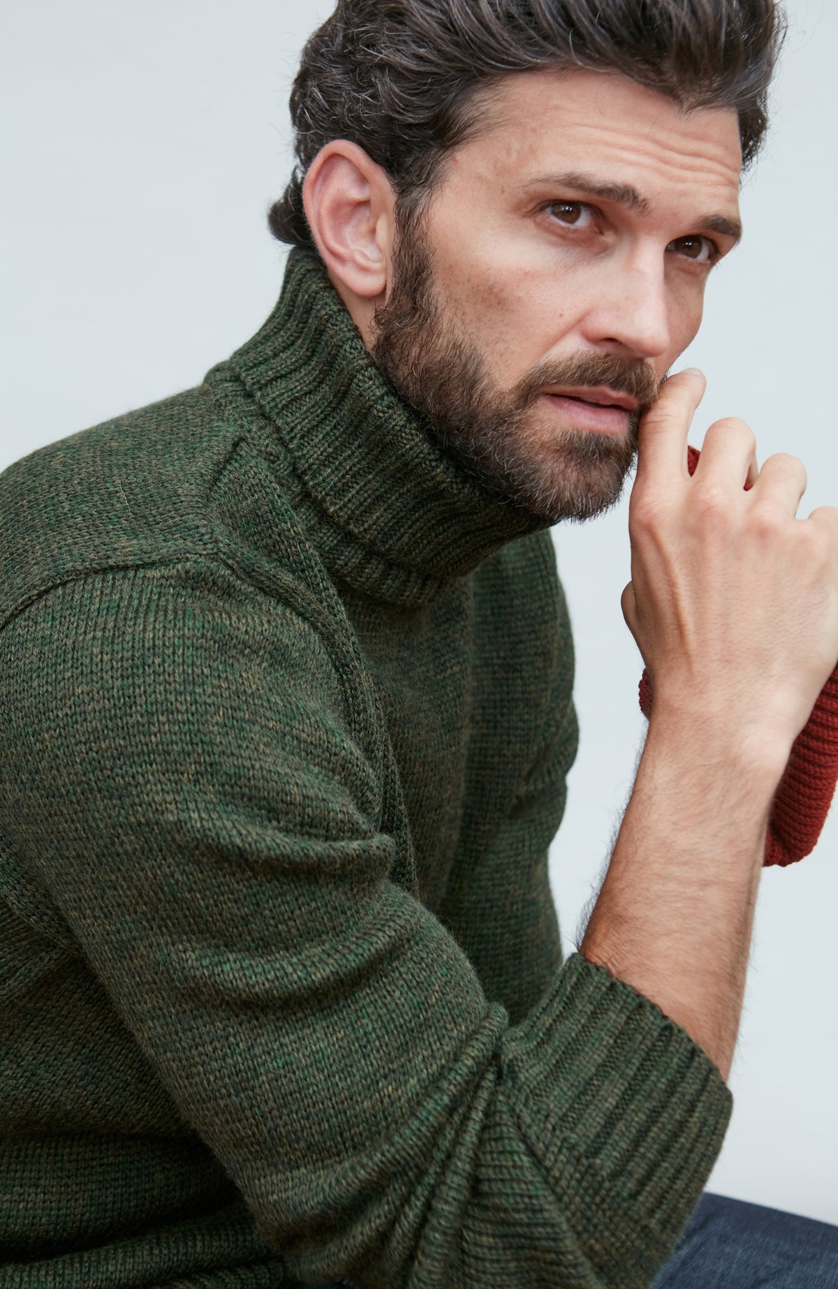 The Fitted Submariner - Roll Neck Merino Wool Jumper