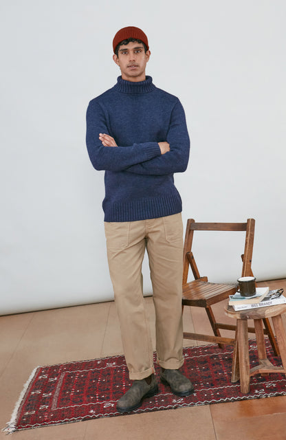 The Fitted Submariner - Roll Neck Merino Wool Jumper