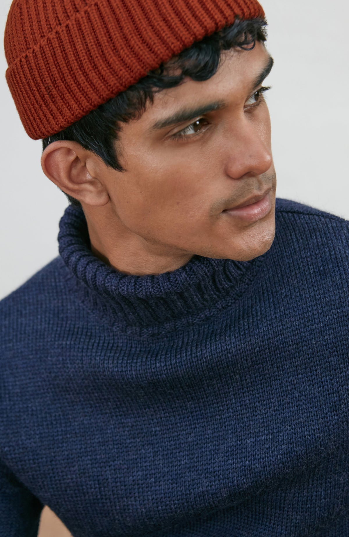 The Fitted Submariner - Roll Neck Merino Wool Jumper