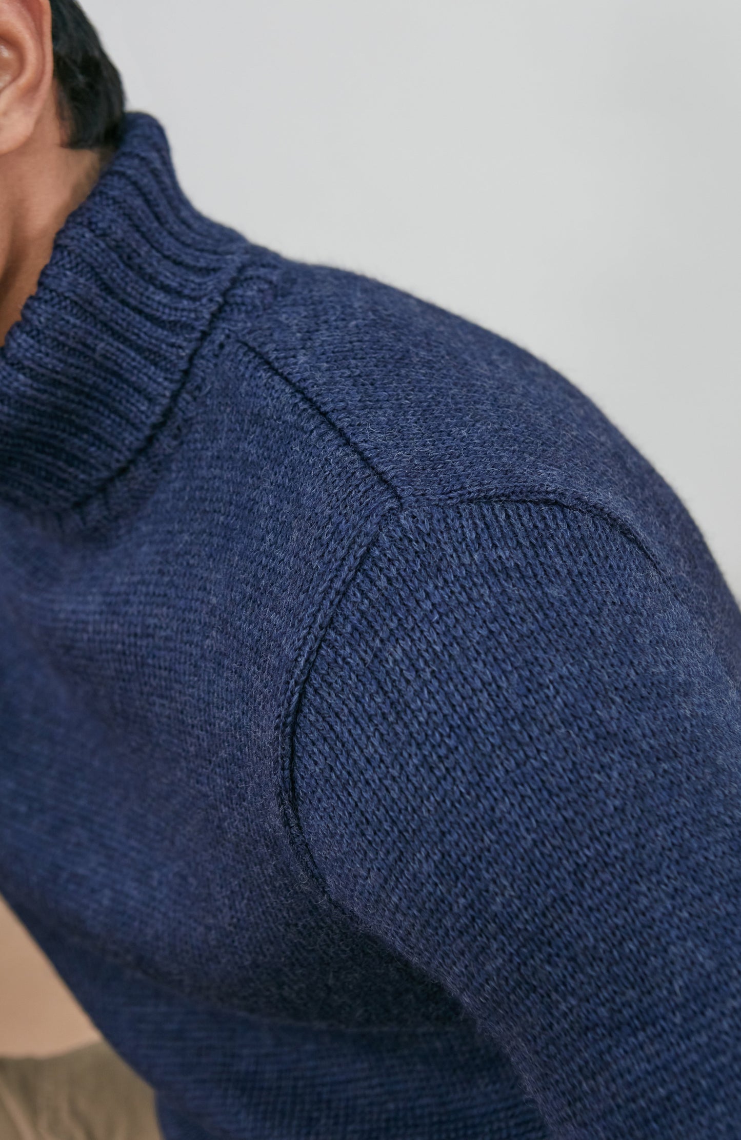 The Fitted Submariner - Roll Neck Merino Wool Jumper