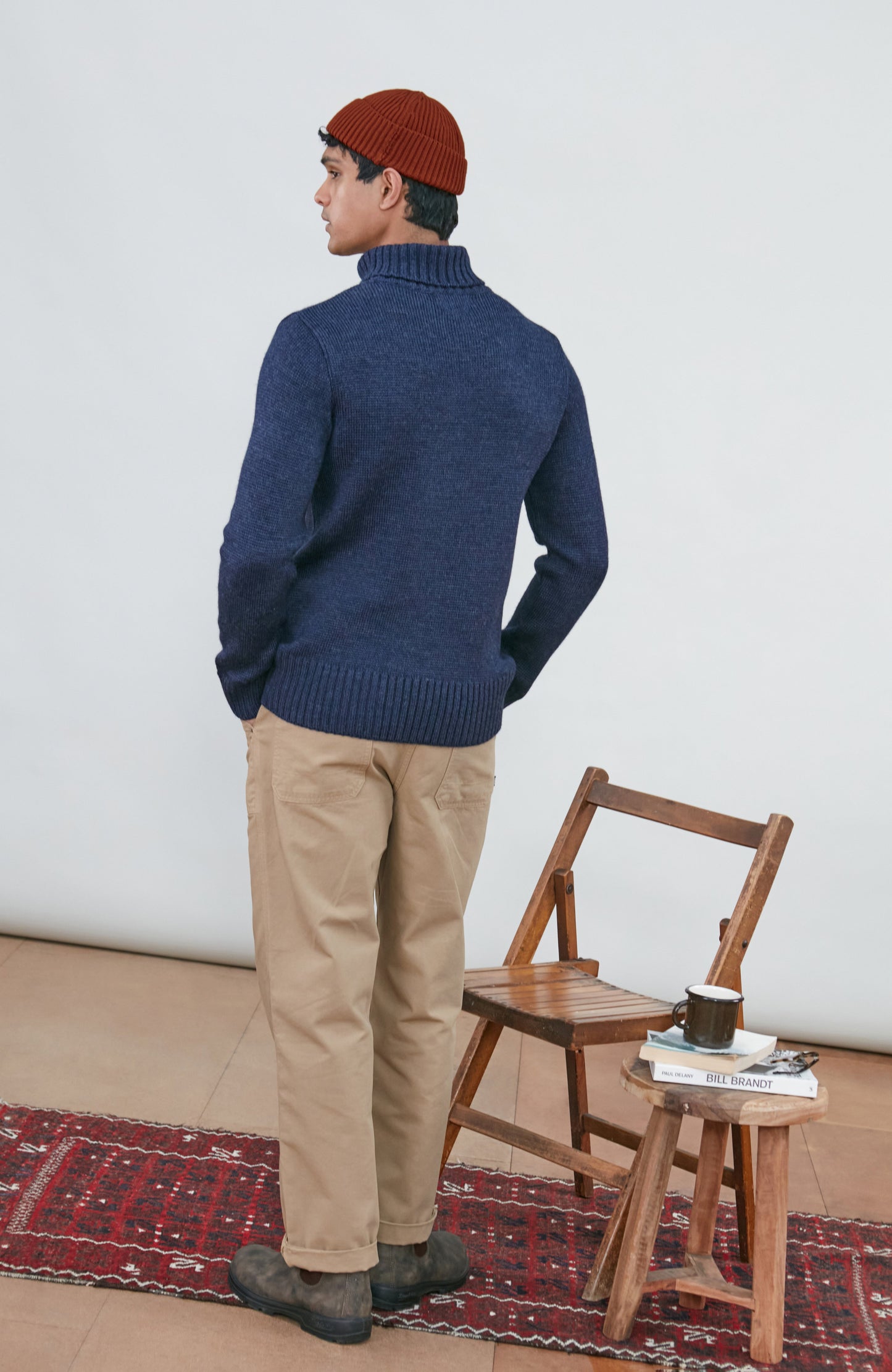 The Fitted Submariner - Roll Neck Merino Wool Jumper