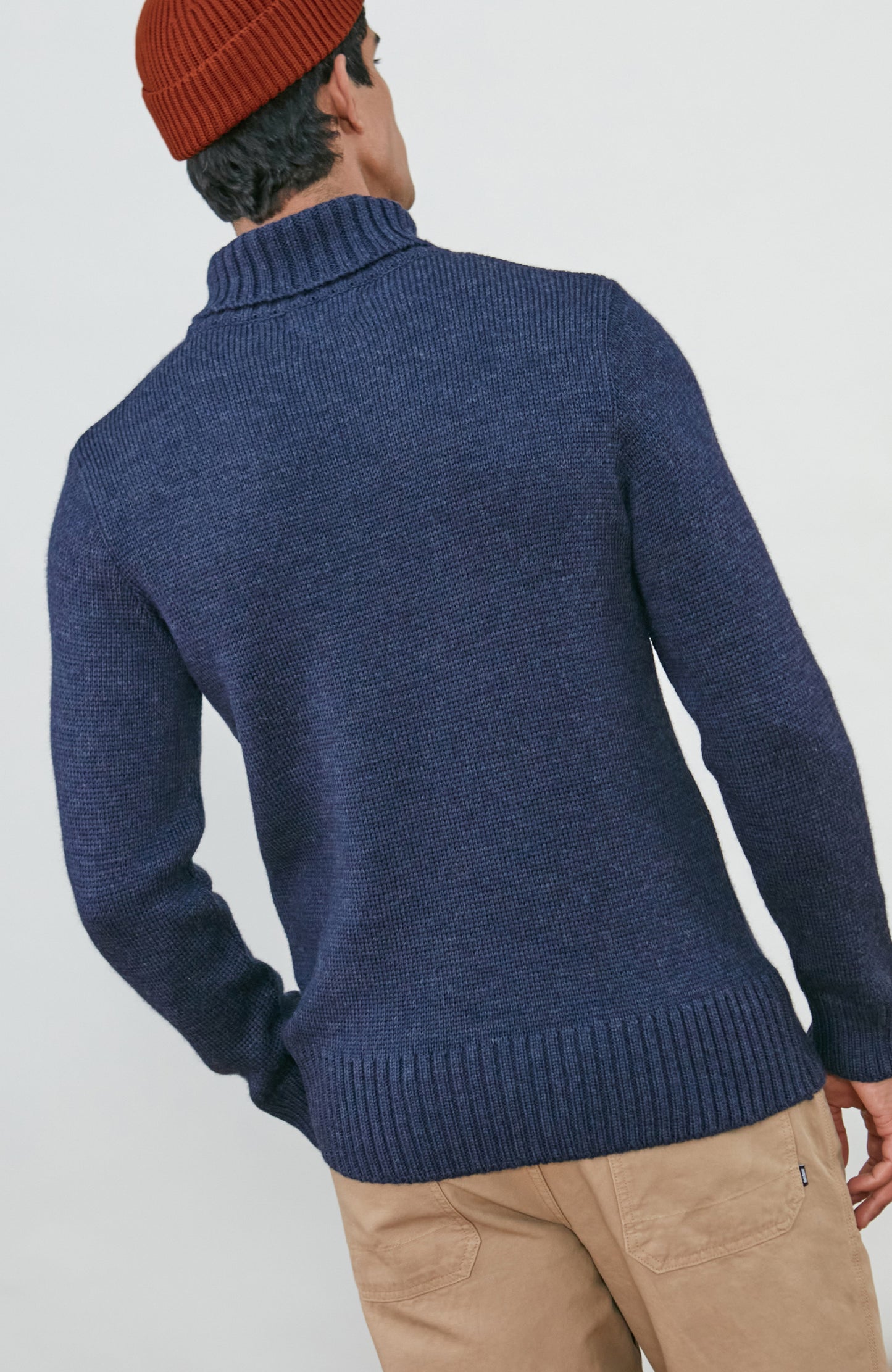 The Fitted Submariner - Roll Neck Merino Wool Jumper