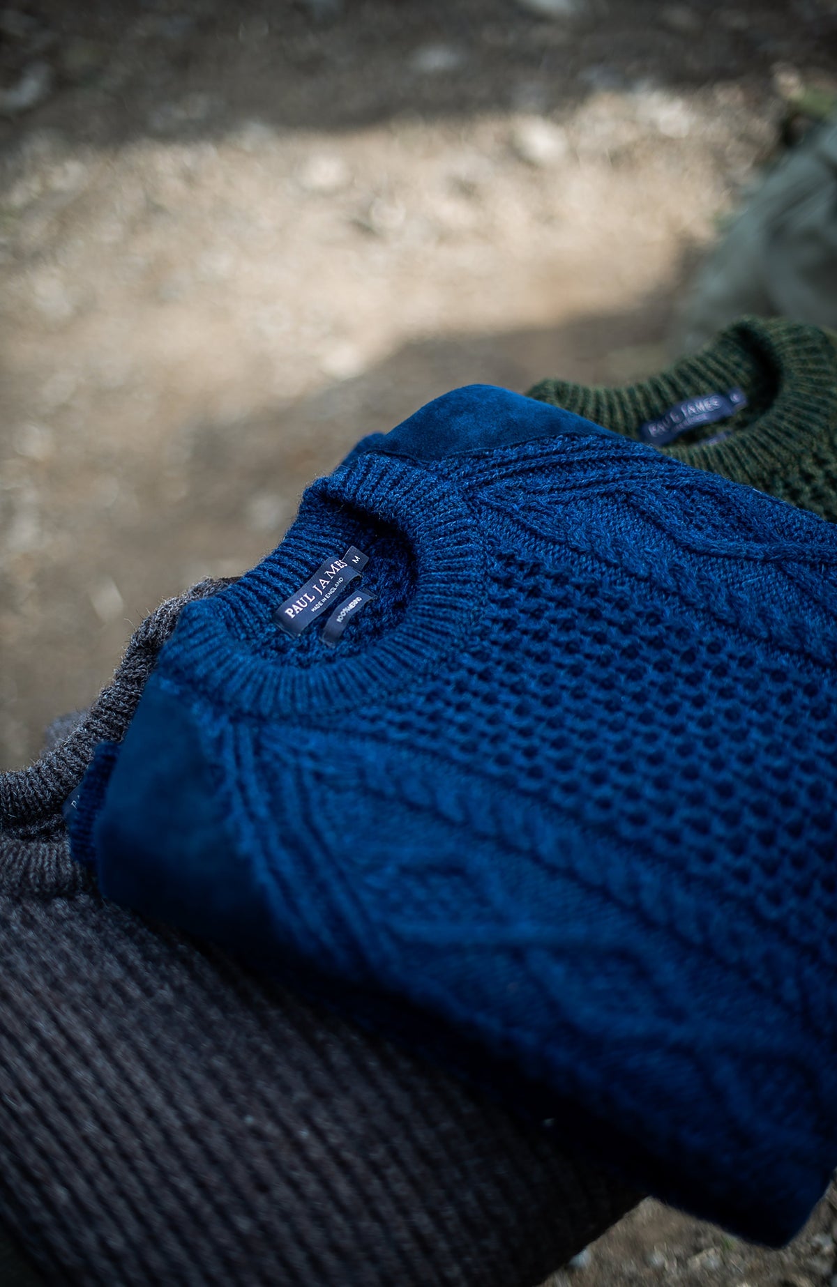 Mens Chunky Merino Wool Shooting Jumper