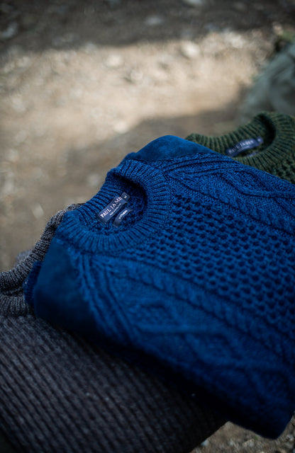 Mens Chunky Merino Wool Shooting Jumper