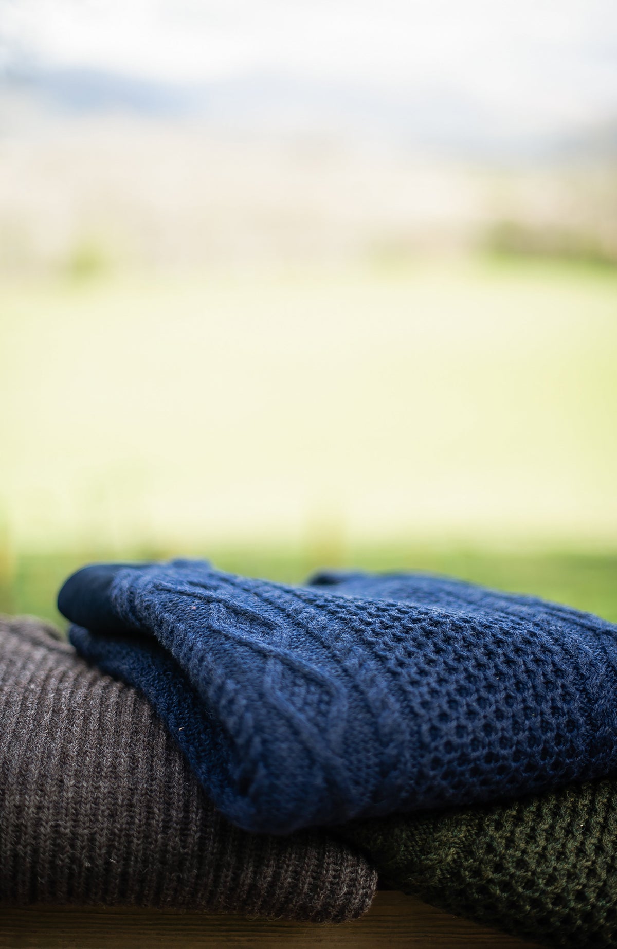 Mens Chunky Merino Wool Shooting Jumper