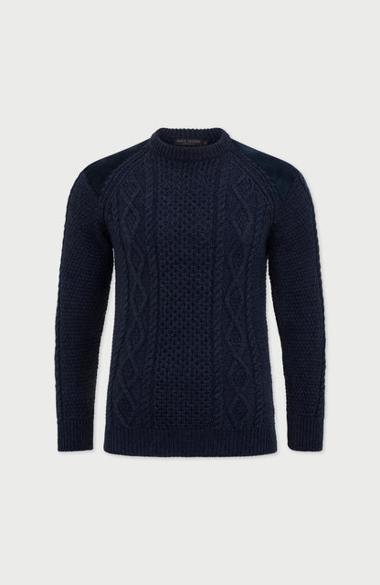 Mens Chunky Merino Wool Shooting Jumper