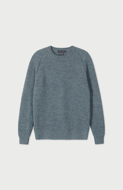 Mens Sheepsoft British Wool Rib Knit Jumper