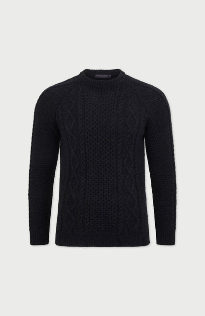 Mens Chunky Merino Wool Fisherman's Jumper