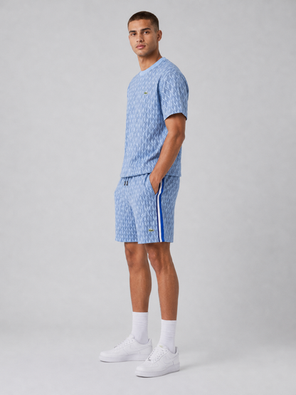Light Blue Cotton T-Shirt & Shorts Set