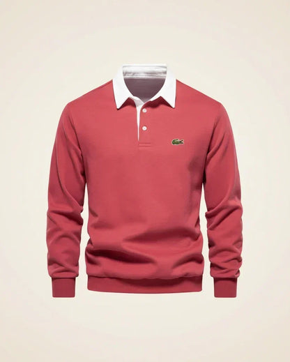 LC Refined Long-Sleeve Polo Fleece