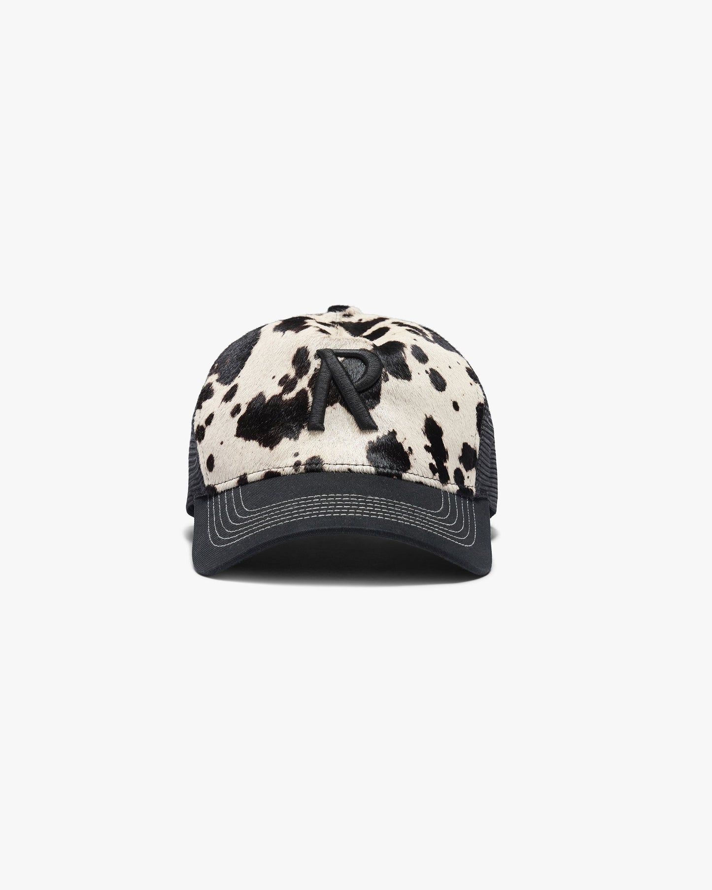 Cowhide Print Trucker Cap
