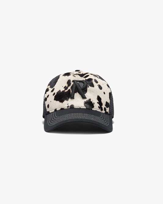 Cowhide Print Trucker Cap