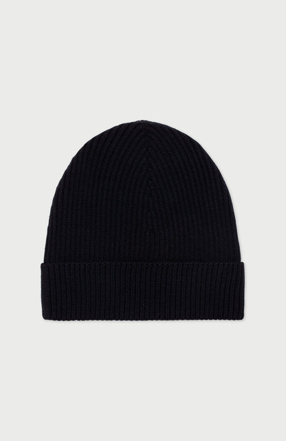 Womens Ribbed Extra Fine Merino Wool Beanie