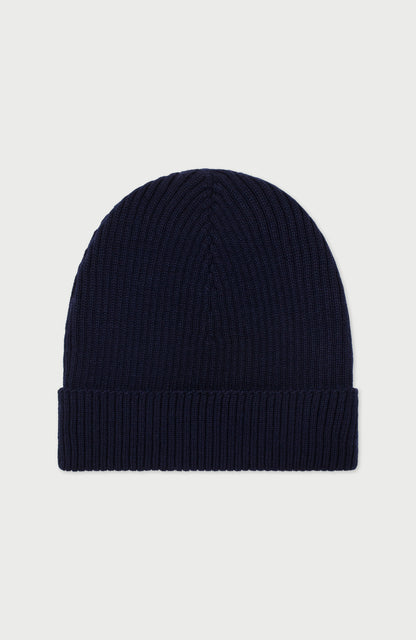 Womens Ribbed Extra Fine Merino Wool Beanie