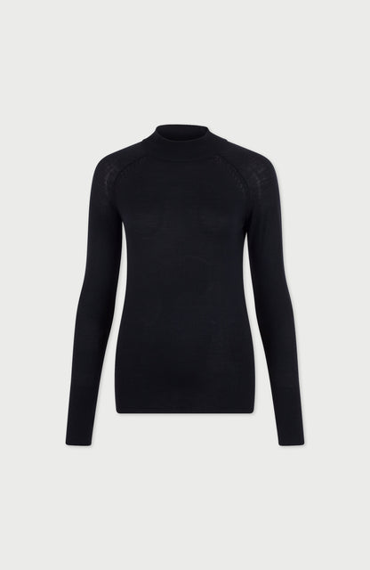 Womens Heavyweight Merino Activewear High Neck Top