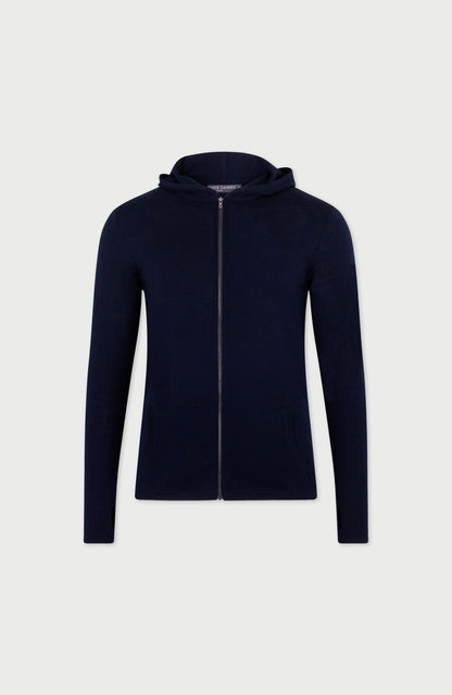 Mens Heavyweight Merino Activewear Hooded Jumper