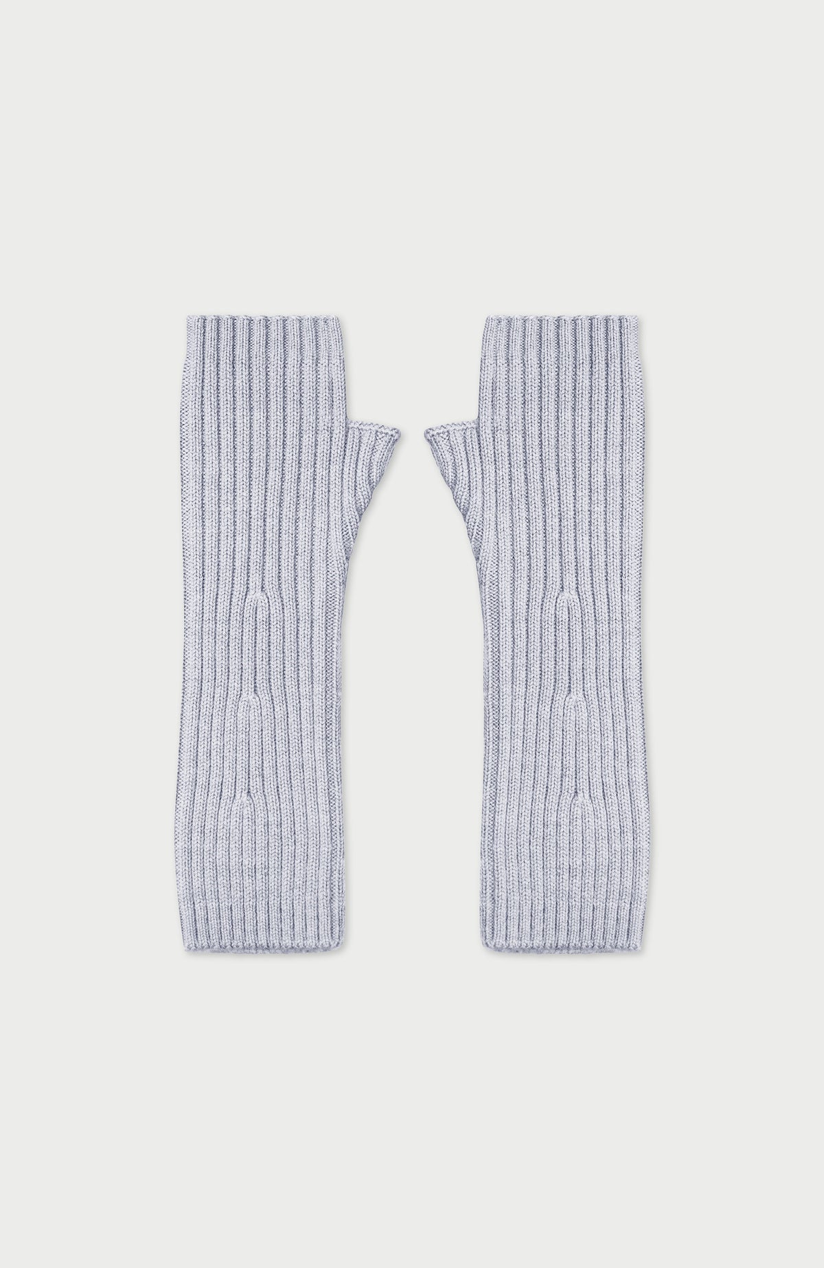 Womens Merino Activewear Ribbed Fingerless Gloves
