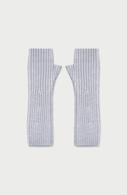 Womens Merino Activewear Ribbed Fingerless Gloves