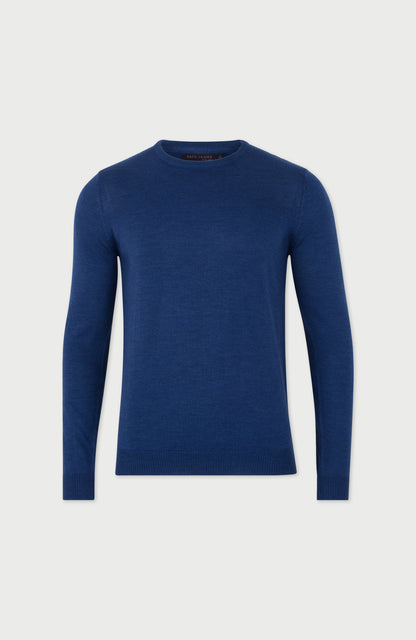 Mens Extra Fine Merino Wool Crew Neck Jumper