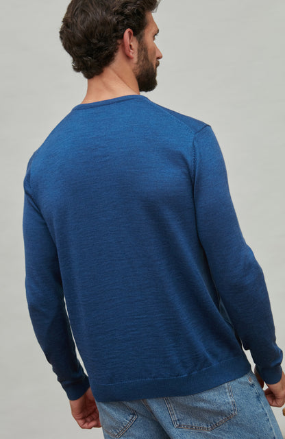 Mens Extra Fine Merino Wool Crew Neck Jumper