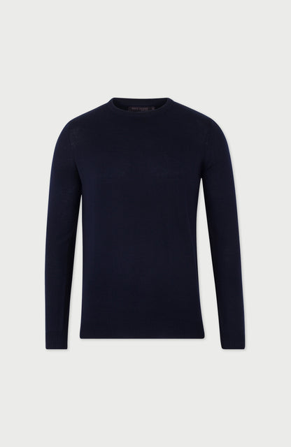Mens Extra Fine Merino Wool Crew Neck Jumper