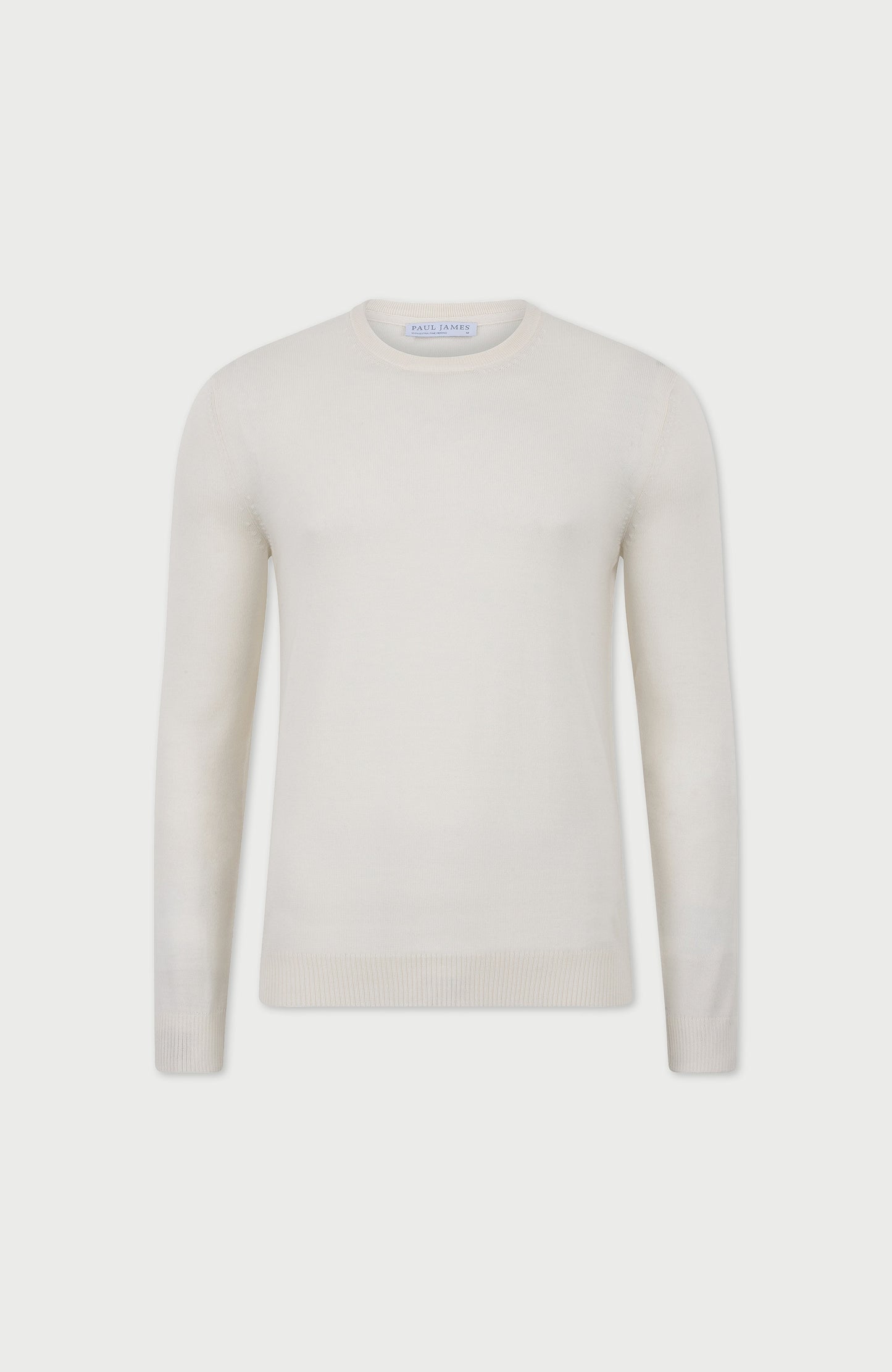 Mens Extra Fine Merino Wool Crew Neck Jumper