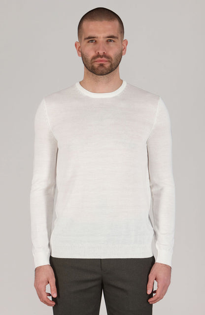 Mens Extra Fine Merino Wool Crew Neck Jumper
