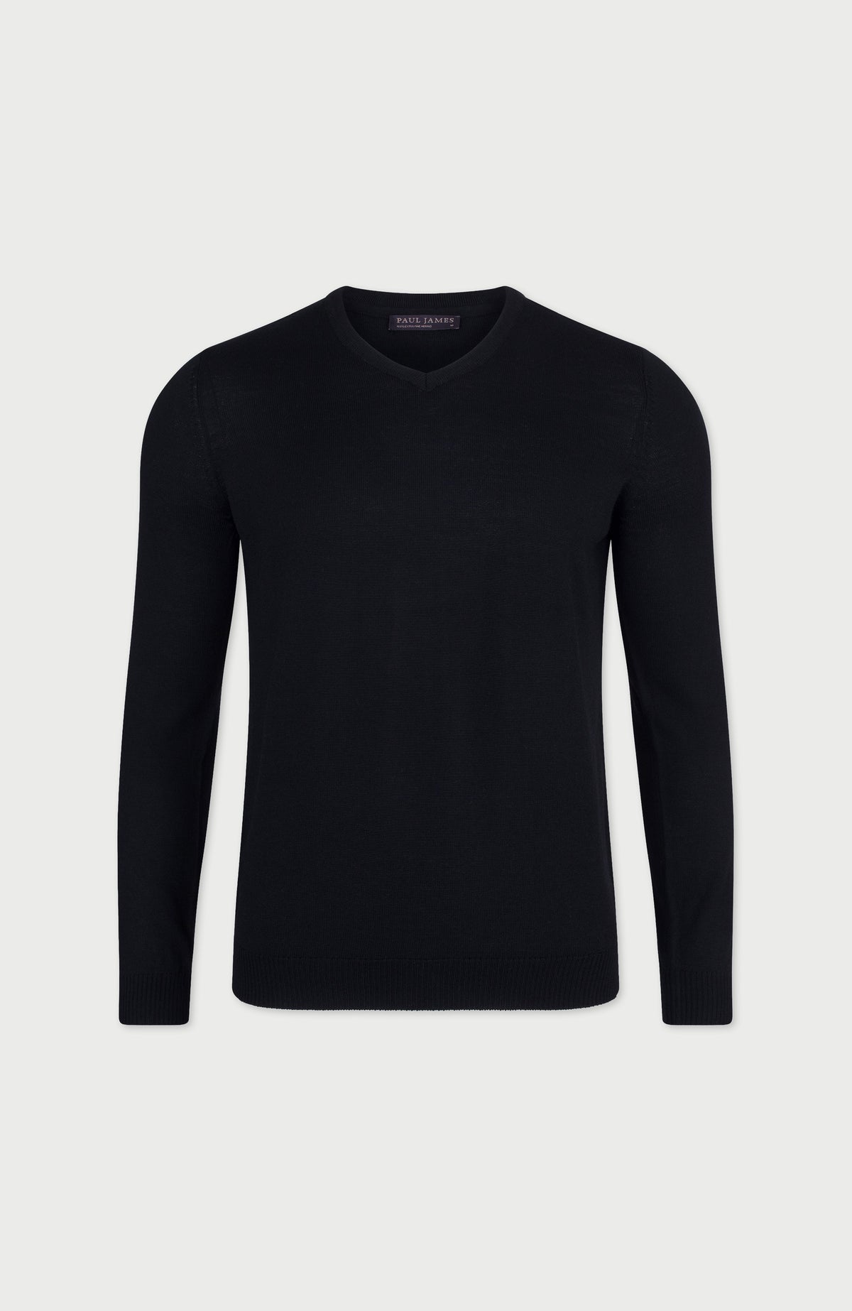 Mens Extra Fine Merino Wool V-Neck Jumper