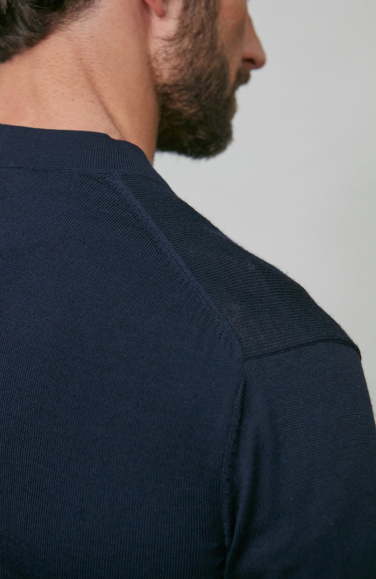 Mens Extra Fine Merino Wool Cardigan