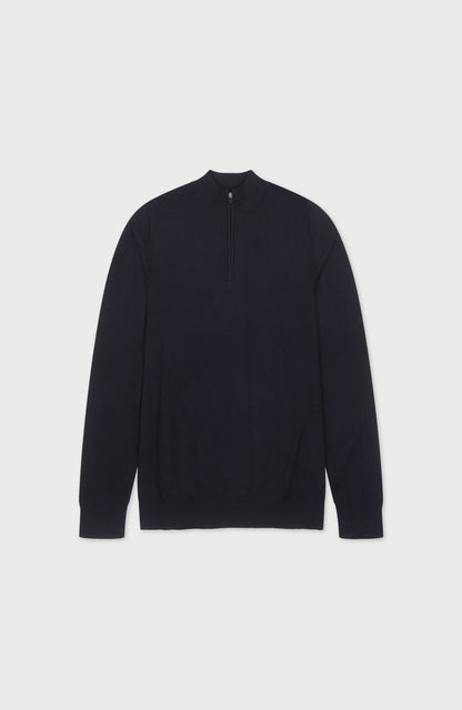Mens Extra Fine Merino Wool Quarter Zip Jumper