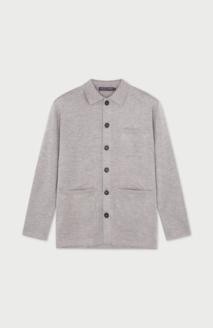 Mens Extra Fine Merino Wool Work Shirt