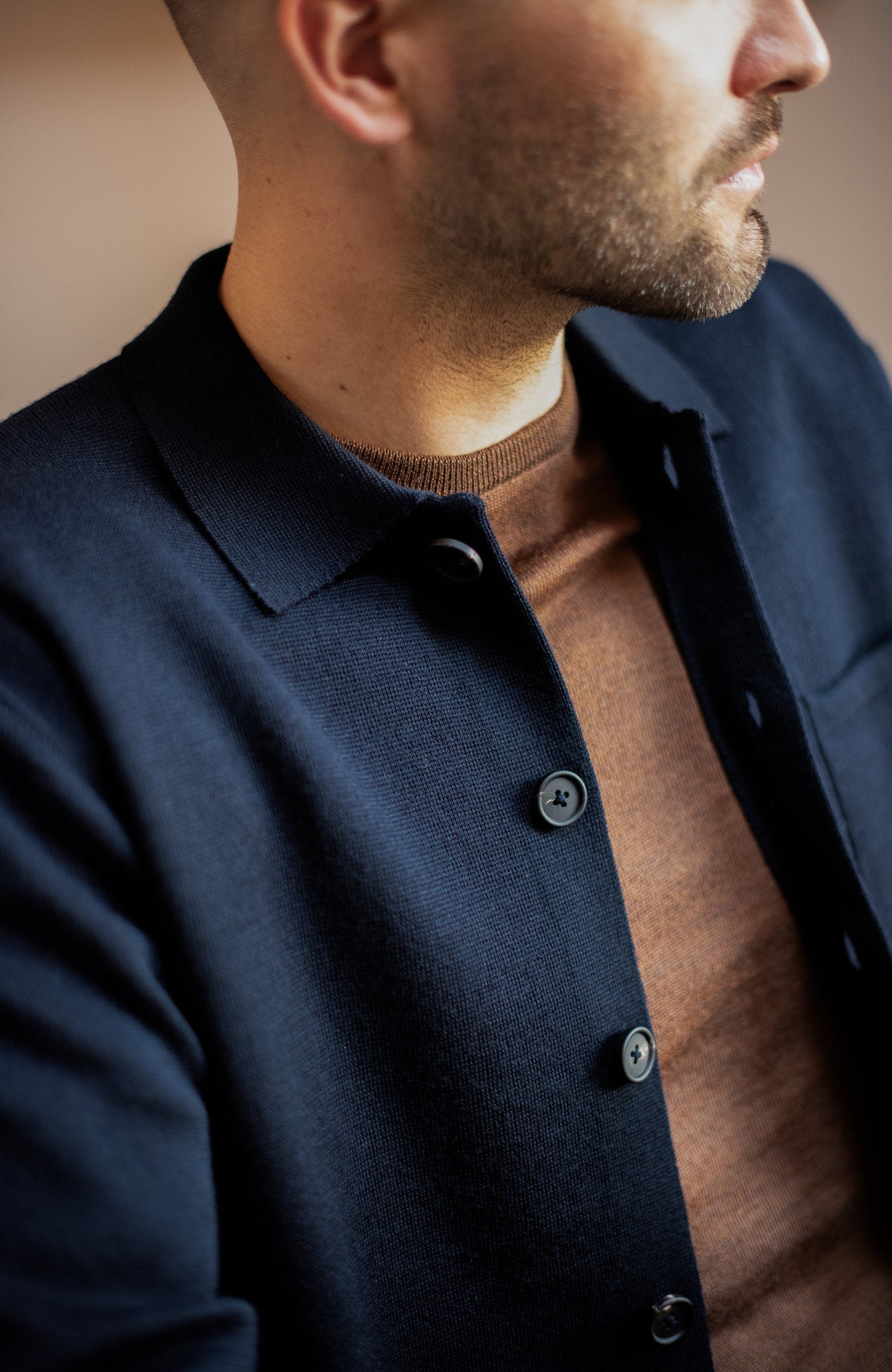 Mens Extra Fine Merino Wool Work Shirt