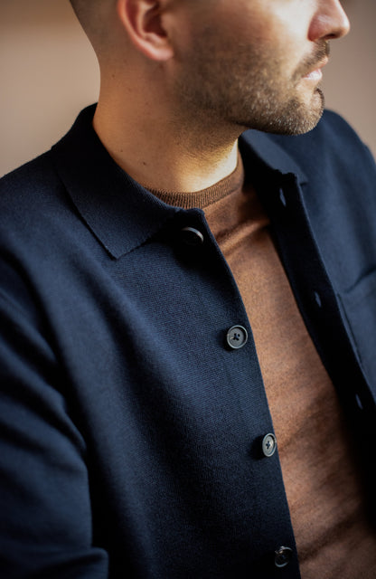 Mens Extra Fine Merino Wool Work Shirt