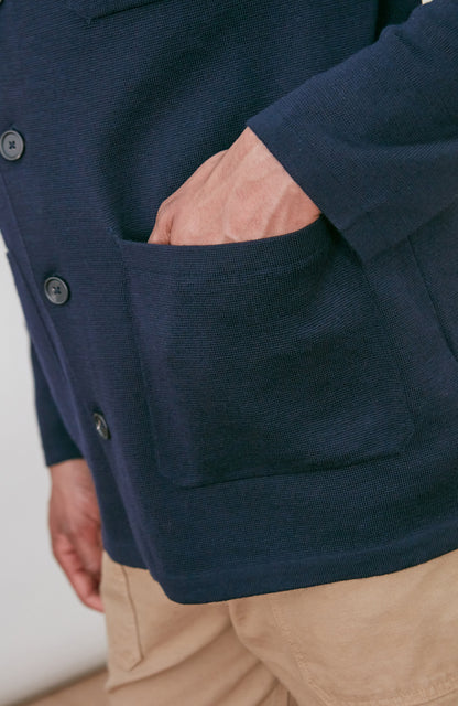 Mens Extra Fine Merino Wool Work Shirt