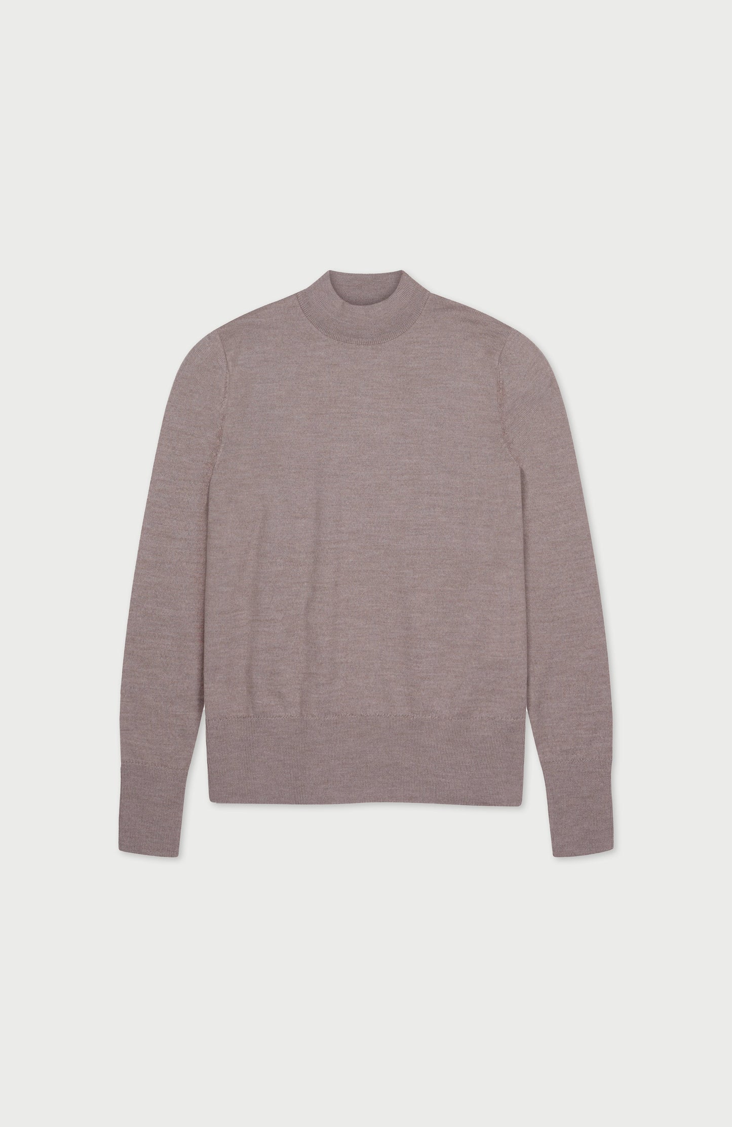 Womens Pure Extra Fine Merino Wool Mock Neck Jumper