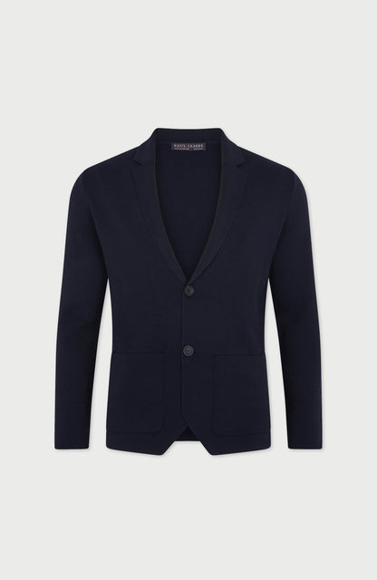Mens Lightweight Extra Fine Merino Wool Knitted Blazer
