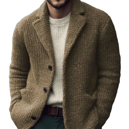 Men’s regular-fit cardigan with buttons | Derek
