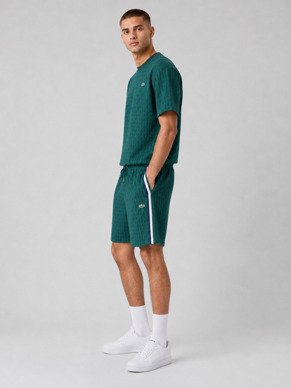 Green Cotton T-Shirt & Shorts Set