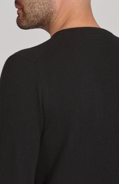 Mens Lightweight Merino Cashmere Crew Neck Jumper