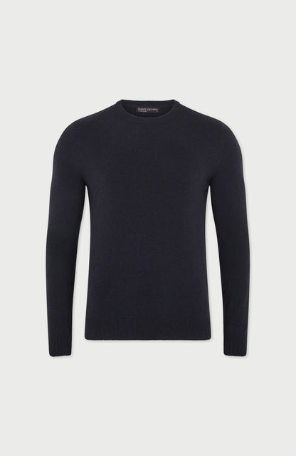 Mens Lightweight Merino Cashmere Crew Neck Jumper
