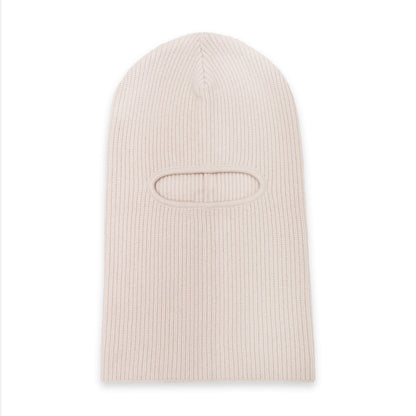 Merino Cashmere Fisherman Rib Balaclava